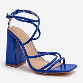 Sandales à talons hauts bleues à la mode Josette 2