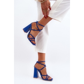 Sandales à talons hauts bleues à la mode Josette 5