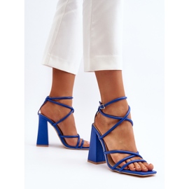Sandales à talons hauts bleues à la mode Josette 6