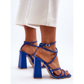 Sandales à talons hauts bleues à la mode Josette 8