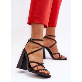 Sandales à talons hauts Josette noires à la mode le noir 6