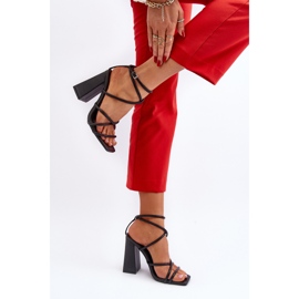 Sandales à talons hauts Josette noires à la mode le noir 7