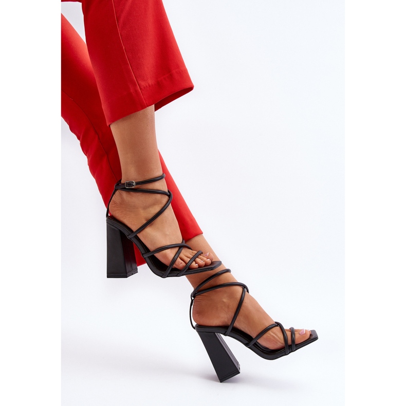 Sandales à talons hauts Josette noires à la mode le noir 1