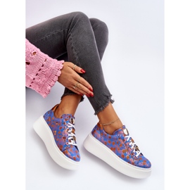 Chaussures de Sport en Cuir à Plateforme Maciejka 06191-06 Bleu 2 Chaussures de Sport en Cuir à Plateforme Maciejka 06191-06 Bleu 2