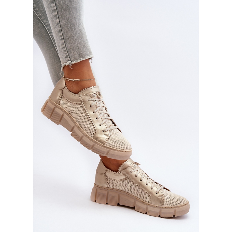 Chaussures en cuir pour femmes Maciejka 05850-22 Beige clair 2