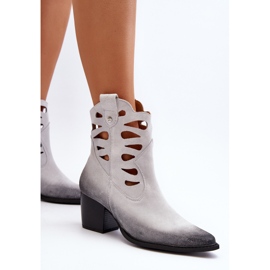 Bottines En Cuir Avec Découpes Maciejka 06412-11 Blanc blanche 7