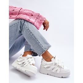 Zazoo 2F-7033 Baskets sur plateforme massive, blanc blanche 2 Zazoo 2F-7033 Baskets sur plateforme massive, blanc blanche 2