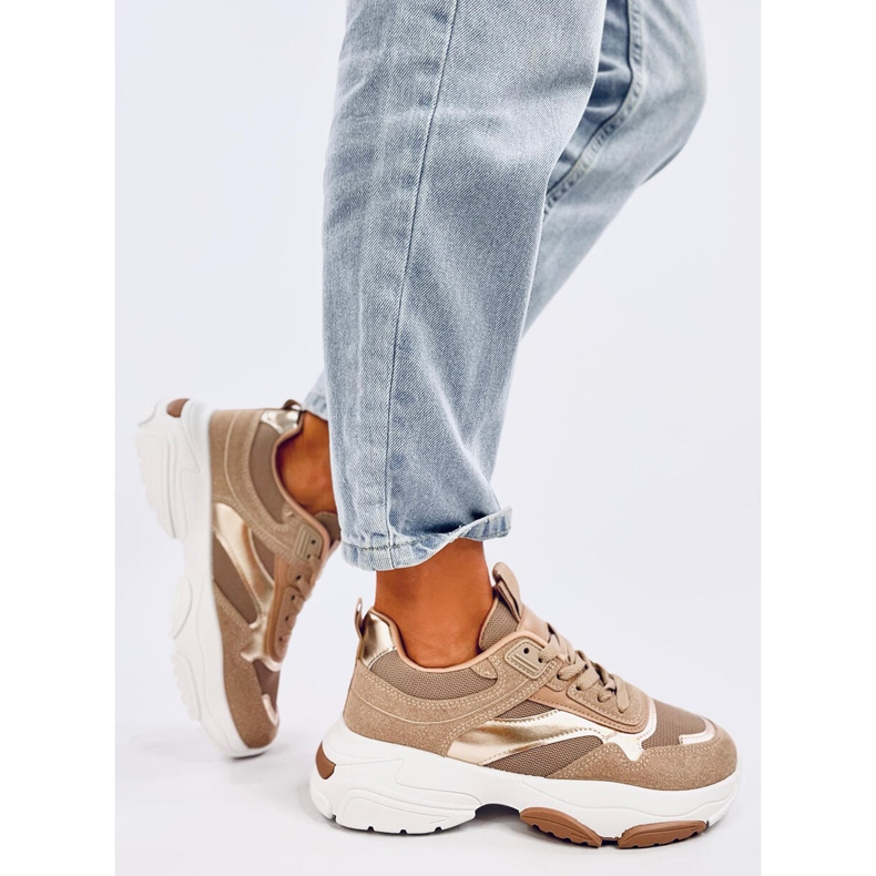 Baskets femme Baltha Kaki beige 2