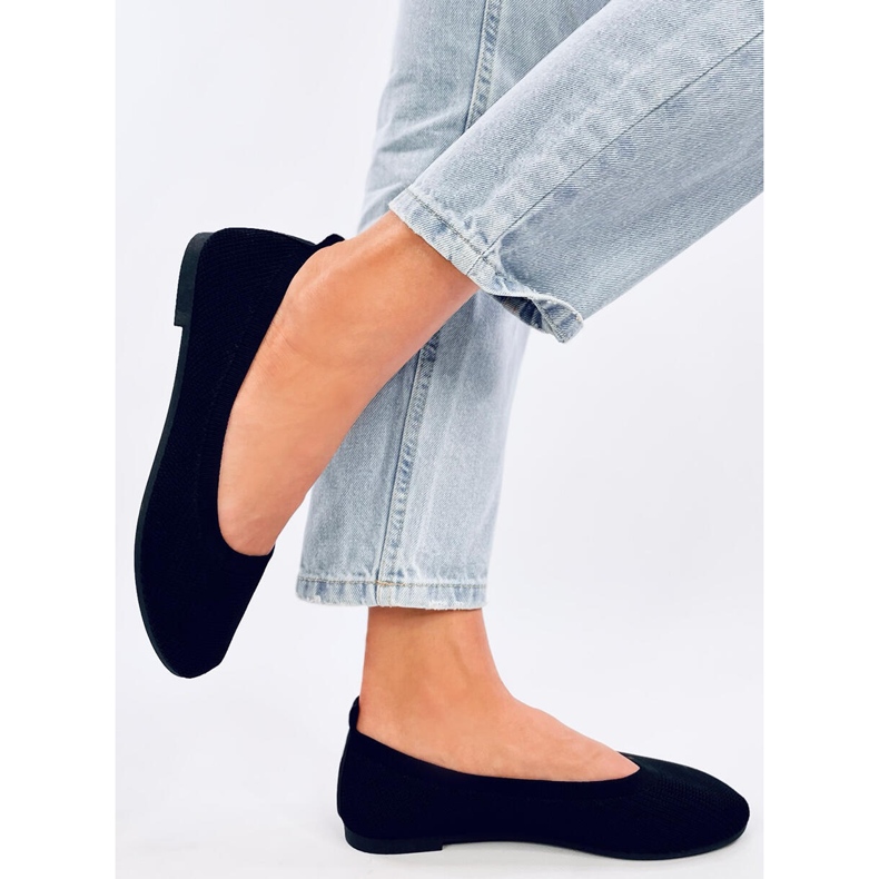 Cavaday Ballerines chaussettes noires 2