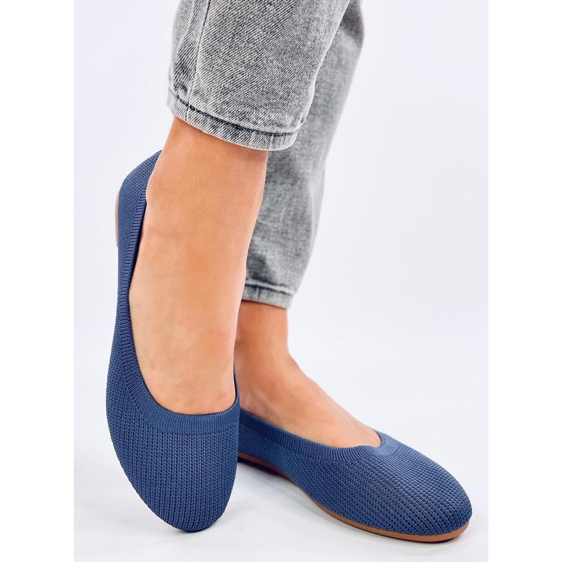 Cavaday Ballerines chaussettes bleues 1