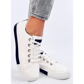 Baskets femme Rounds BLANC/NOIR blanche 1