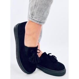 Krauss Mocassins à pampilles noirs le noir 2 Krauss Mocassins à pampilles noirs le noir 2