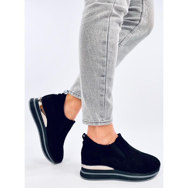 Chaussures compensées cachées Boult noires 2