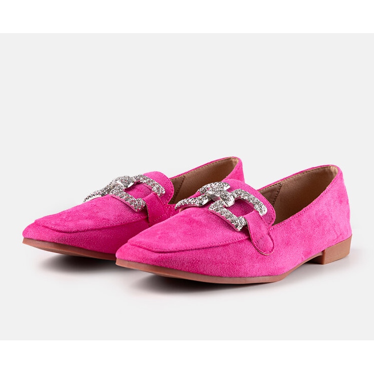 Mocassins roses ornés de strass Sanny 1 Mocassins roses ornés de strass Sanny 1
