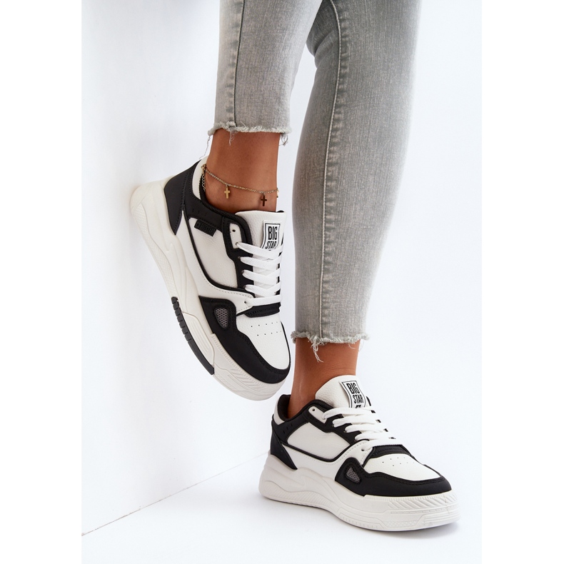 Baskets Femme Big Star NN274669 Blanc et Noir 1