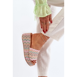 Tongs compensées pour femmes blanches Vanarila 5