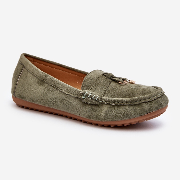 Mocassins Classiques En Daim Pour Femme Vert Ontario 2