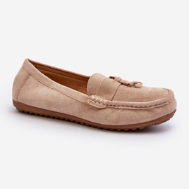 Mocassins Classiques En Daim Pour Femme Beige Ontala 2