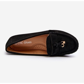 Mocassins classiques en daim pour femmes noirs Ontario le noir 8