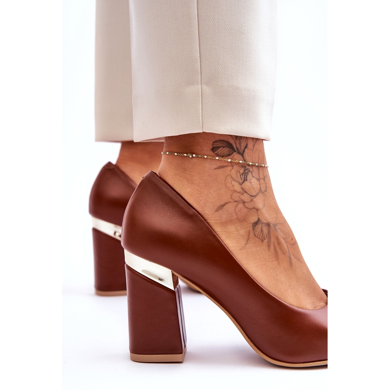 Lewski Shoes Escarpins Cuir Lewski 3117 Marron brun 4