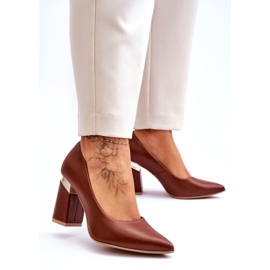 Lewski Shoes Escarpins Cuir Lewski 3117 Marron brun 1