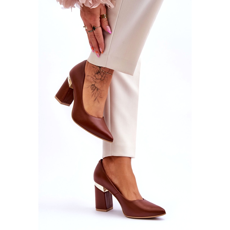 Lewski Shoes Escarpins Cuir Lewski 3117 Marron brun 2