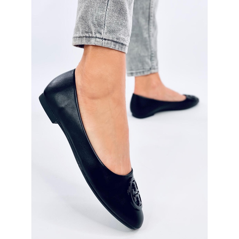 Élégantes ballerines noires Irvina le noir 2