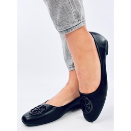 Élégantes ballerines noires Irvina le noir 1 Élégantes ballerines noires Irvina le noir 1