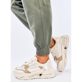 Lancasi Baskets femme Beige Kaki 2 Lancasi Baskets femme Beige Kaki 2