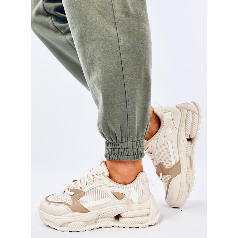 Lancasi Baskets femme Beige Kaki 2 Lancasi Baskets femme Beige Kaki 2