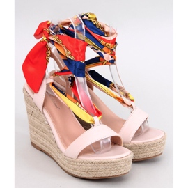 Birrel Sandales espadrilles compensées beiges 5