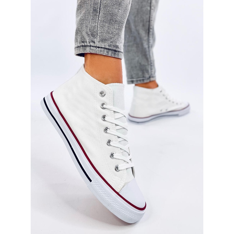 Baskets montantes Classic Calado blanches 2