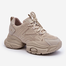 Baskets à semelle massive GOE NN2N4046 Beige 2