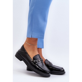 Vinceza Mocassins Cuir Femme Noir Nurea 2