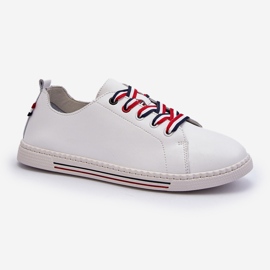 Vinceza Baskets En Cuir Femme Blanc Litzy blanche 2