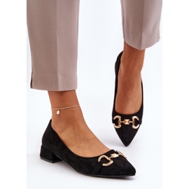 Ballerines À Bout Pointu En Daim Noir Ethere le noir 5