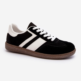 Baskets basses pour femmes, chaussures de sport noires Eudiopis 1