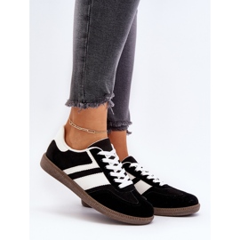 Baskets basses pour femmes, chaussures de sport noires Eudiopis le noir 2 Baskets basses pour femmes, chaussures de sport noires Eudiopis le noir 2