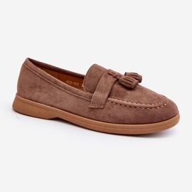 Mocassins En Daim Pour Femme Marron Dansitu brun 1