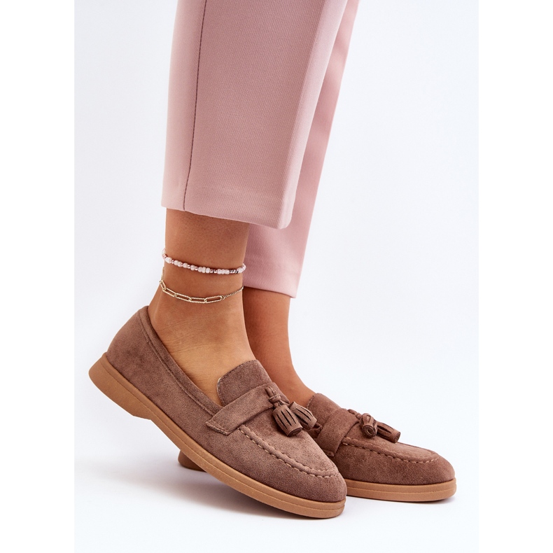 Mocassins En Daim Pour Femme Marron Dansitu brun 2