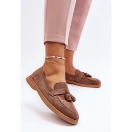 Mocassins En Daim Pour Femme Marron Dansitu brun 3