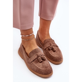 Mocassins En Daim Pour Femme Marron Dansitu brun 5