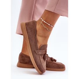 Mocassins En Daim Pour Femme Marron Dansitu brun 6