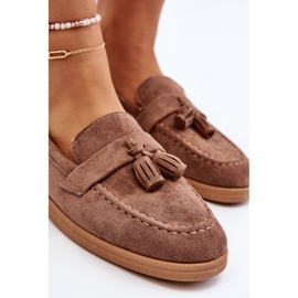 Mocassins En Daim Pour Femme Marron Dansitu brun 7