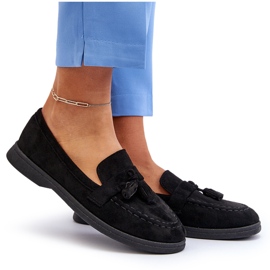 Mocassins En Daim Pour Femme Noir Dansitu le noir 7