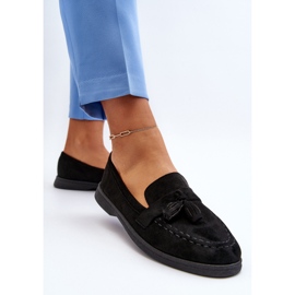 Mocassins En Daim Pour Femme Noir Dansitu le noir 4