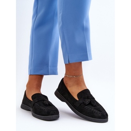 Mocassins En Daim Pour Femme Noir Dansitu le noir 5
