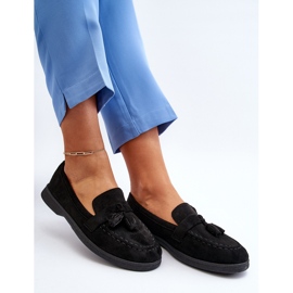 Mocassins En Daim Pour Femme Noir Dansitu le noir 6