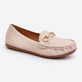 Mocassins Classiques Pour Femmes Avec Décoration Beige Ainslee 1