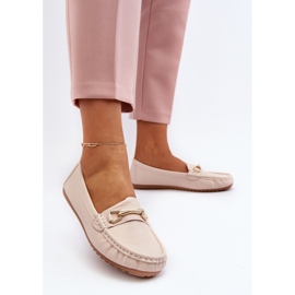 Mocassins Classiques Pour Femmes Avec Décoration Beige Ainslee 2